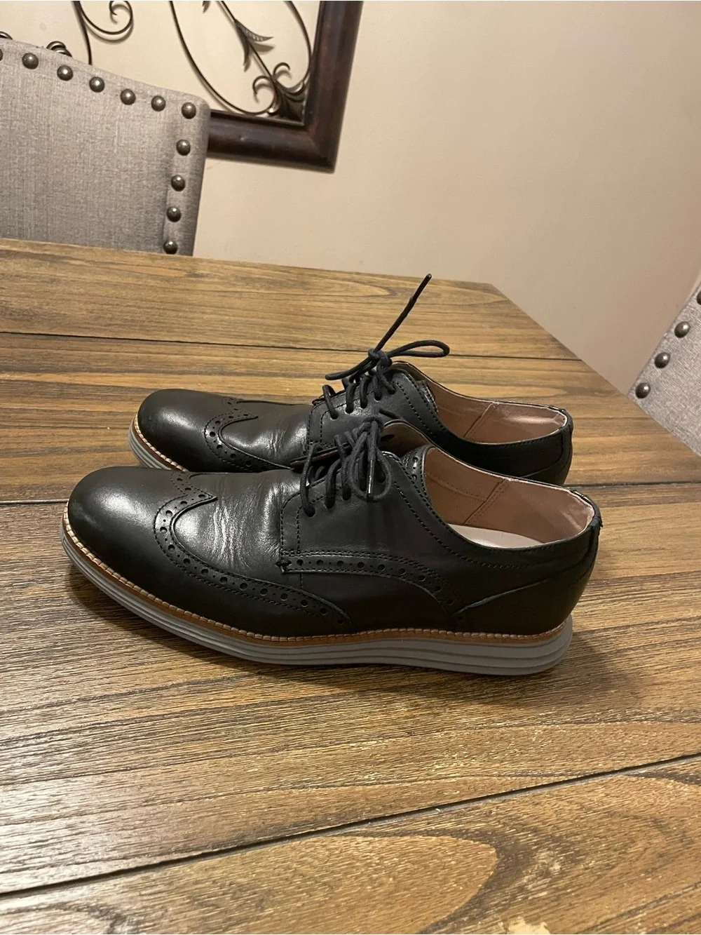 Cole Haan Original Grand Men's Size 8M Shortwing Oxford Black/Ironstone C26470